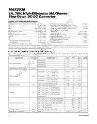 MAX5035EASA/V+T Datasheet Page 2