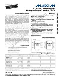 MAX5441ACUA+T Datasheet Cover