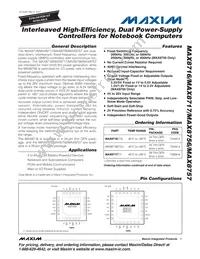 MAX8717ETI+TGC1 Datasheet Cover