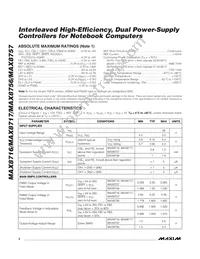 MAX8717ETI+TGC1 Datasheet Page 2