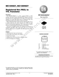 MC10H607FNG Datasheet Cover