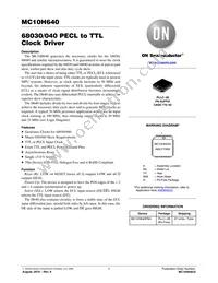 MC10H640FNR2G Datasheet Cover