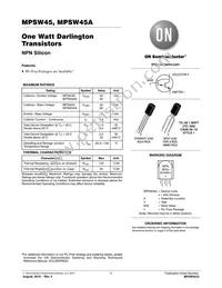 MPSW45AZL1G Datasheet Cover