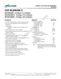 MT49H32M18SJ-18:B Datasheet Cover