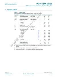 PDTC124XS Datasheet Page 5