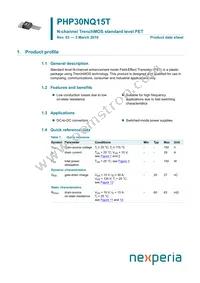 PHP30NQ15T Datasheet Cover