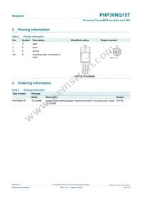 PHP30NQ15T Datasheet Page 2