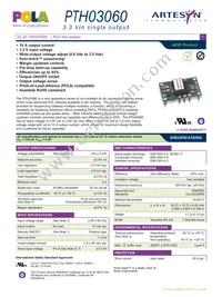 PTH03060WAS Datasheet Cover