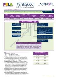 PTH03060WAS Datasheet Page 2