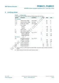 PUMH11F Datasheet Page 4