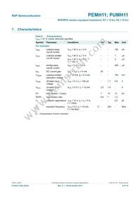 PUMH11F Datasheet Page 7