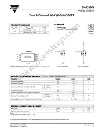 SI6933DQ-T1-GE3 Datasheet Cover