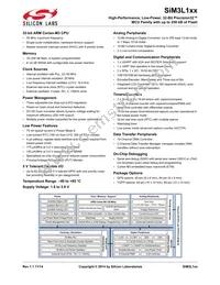 SIM3L167-C-GLR Datasheet Cover