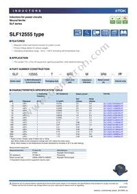 SLF12555T-151MR88-PF Datasheet Cover