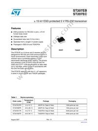 ST207ECTR Datasheet Cover