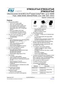 STM32L073VZT6U Datasheet Cover