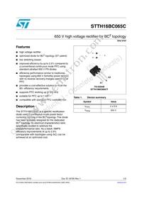 STTH16BC065CT Datasheet Cover