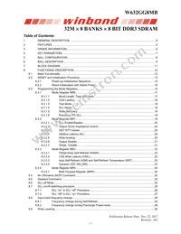 W632GG8MB15I Datasheet Cover