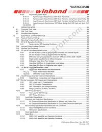 W632GG8MB15I Datasheet Page 3