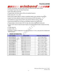 W632GG8MB15I Datasheet Page 6