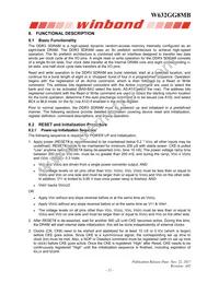 W632GG8MB15I Datasheet Page 12