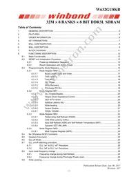 W632GU8KB15I TR Datasheet Cover