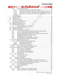 W632GU8KB15I TR Datasheet Page 3