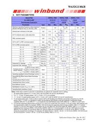 W632GU8KB15I TR Datasheet Page 7