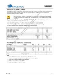WM8993ECS/RV Datasheet Page 8