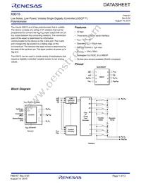 X9015WS8Z Datasheet Cover