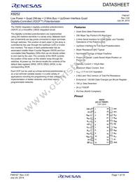 X9252WS24I-2.7 Datasheet Cover