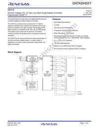 X9314WST2 Datasheet Cover