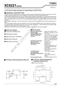 XC6221D5027R-G Datasheet Cover