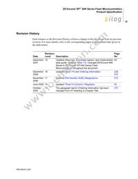 Z8F6422AR020SC2104 Datasheet Page 3