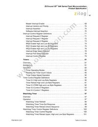 Z8F6422AR020SC2104 Datasheet Page 6