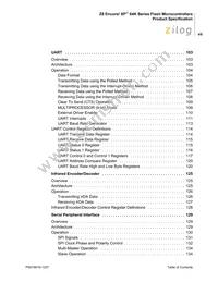 Z8F6422AR020SC2104 Datasheet Page 7