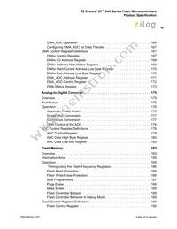 Z8F6422AR020SC2104 Datasheet Page 9