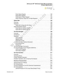 Z8F6422AR020SC2104 Datasheet Page 10