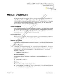 Z8F6422AR020SC2104 Datasheet Page 12