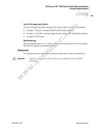 Z8F6422AR020SC2104 Datasheet Page 14