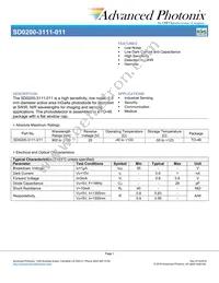 0200-3111-011 Datasheet Cover