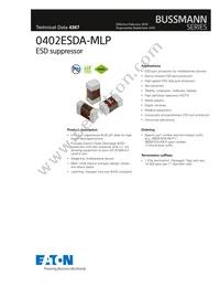 0402ESDA-MLPT Datasheet Cover