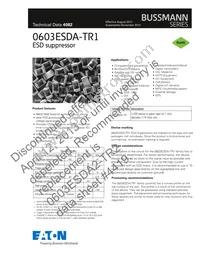 0603ESDA-TR1 Datasheet Cover