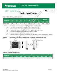 0603L200SLYR Datasheet Cover