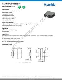 0624CDMCCDS-220MC Datasheet Cover