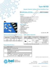 0678D0800-02 Datasheet Cover