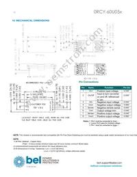 0RCY-60U050 Datasheet Page 12