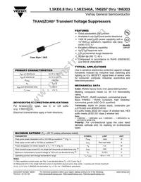 1.5KE400-7003E3/54 Datasheet Cover