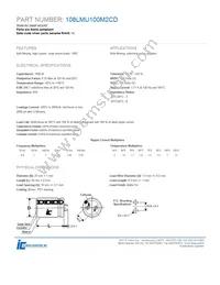 108LMU100M2CD Datasheet Cover