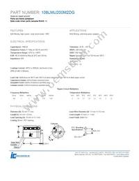 108LMU200M2DG Datasheet Cover